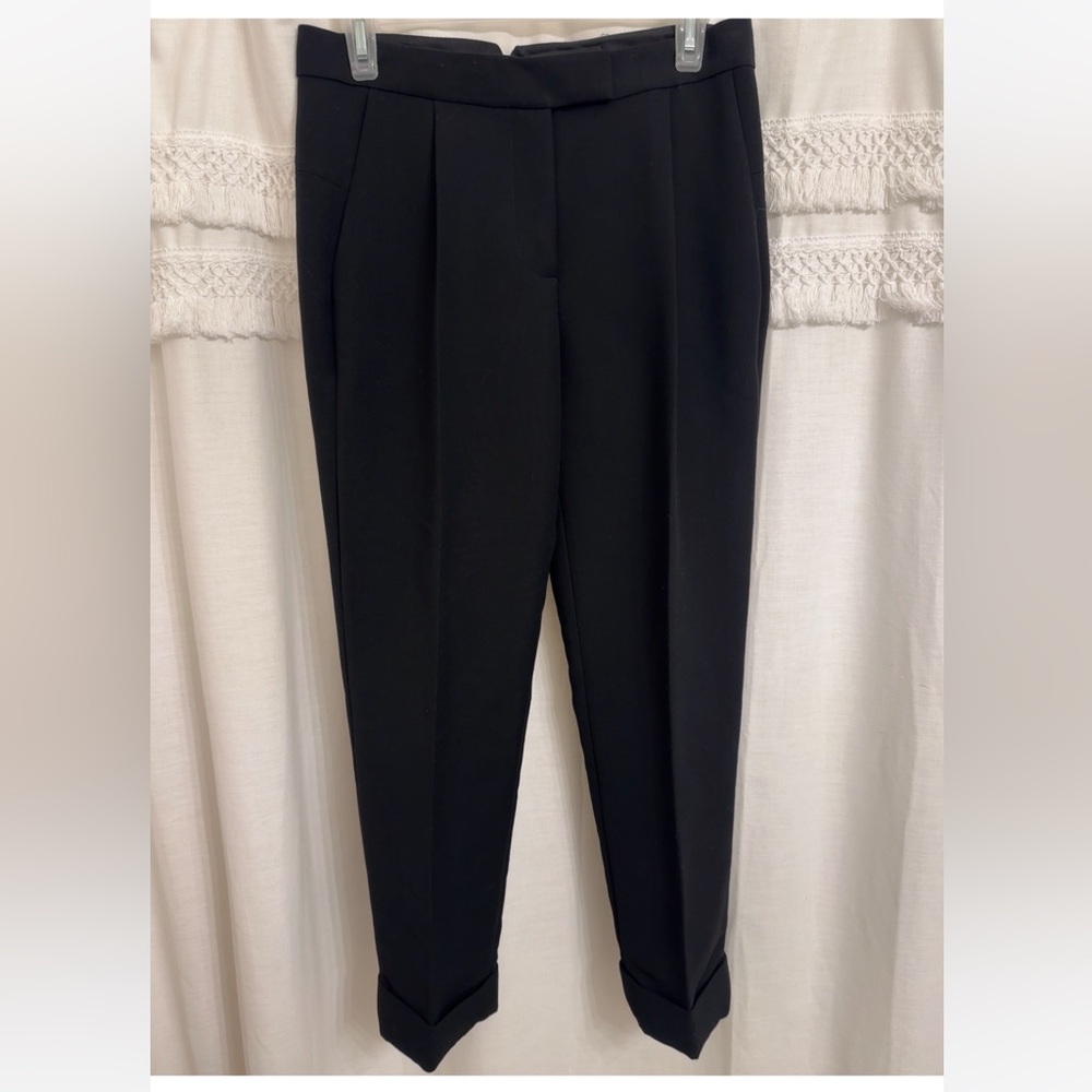 Alexander Wang Onyx Black Cuffed Trousers